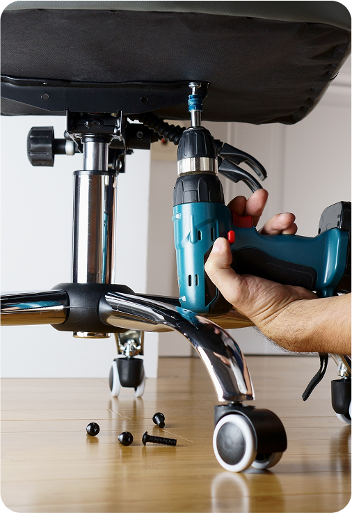 Reforma e Manutenção de cadeiras de escritório em Curitiba