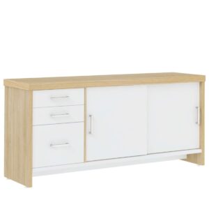 Balcão com Gavetas e Portas de Correr - Tamburato 50mm