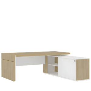 Estação de Trabalho Diretoria Connect Tamburato Tampo 50mm