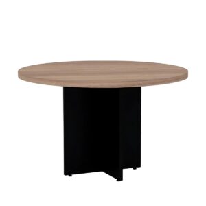 Mesa de Reunião Redonda Tampo 30mm Pé Painel