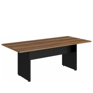 Mesa de Reunião Retangular Tampo 30mm Pé Painel