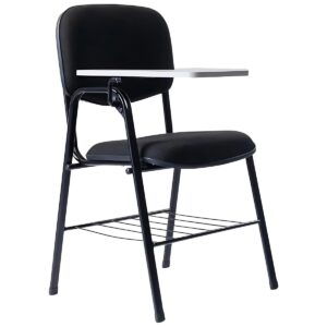 Cadeira Universitária Conferenza Prancheta Escamoteável com Gradil