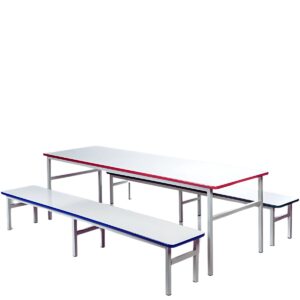 Conjunto Mesa e Banco Refeitório Infantil