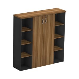 Armário Alto 2 Portas com Nichos nas Laterais