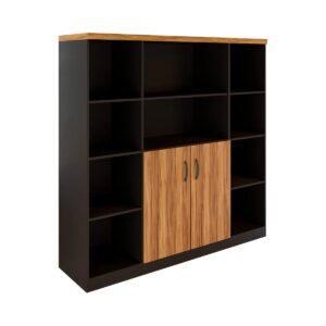 Armário Estante 2 Portas e Nichos Laterais