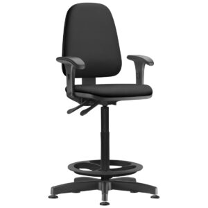 Cadeira Giratória Caixa Sky Alta com Braço Regulável - NR-17