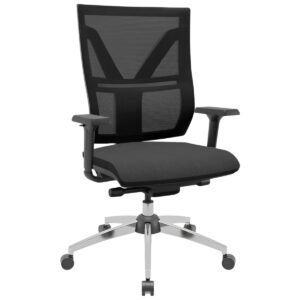 Cadeira Giratória Diretor Darix X+ Cromada Estofada - NR-17