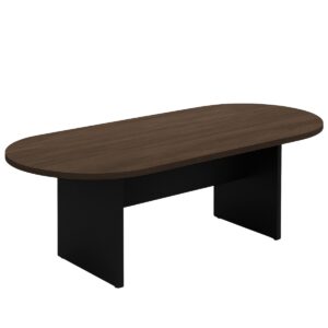 Mesa de Reunião Oval Tampo 30mm Pé Painel