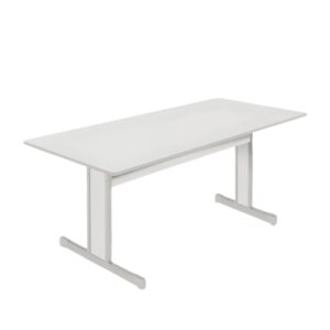 Mesa de Reunião Retangular Tampo 15mm Pé Metal