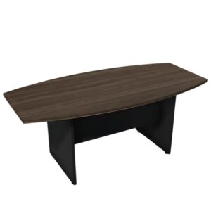 Mesa de Reunião Semi-Oval Tampo 30mm Pé Painel