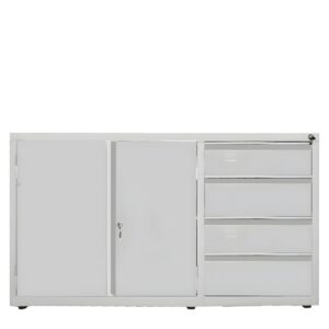 Balcão de Aço 2 Portas e 4 Gavetas
