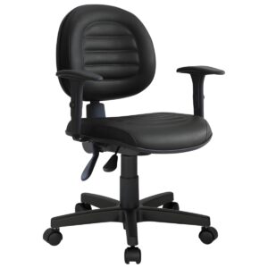 Cadeira Giratória Executiva Back System com Costura e Braço Regulável - NR-17
