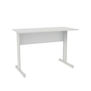 Mesa Reta Pé Metal Duplo Tampo 15mm