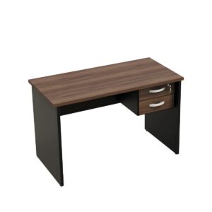 Mesa Reta Escritório Pé Painel com Gavetas Tampo 30mm