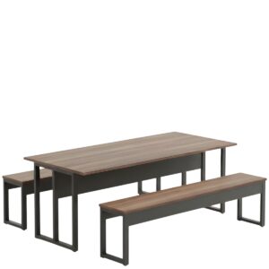 Conjunto Mesa e Banco para Refeitório Industrial