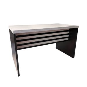 Mesa Reta Escritório com Ripado Tampo 40mm