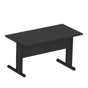 Mesa Reta Pé Metal Tampo 25mm