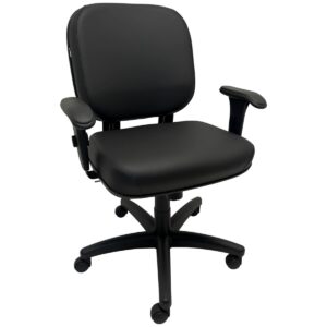 Cadeira Giratória Diretor Plus Size 180kg com Braço Regulável